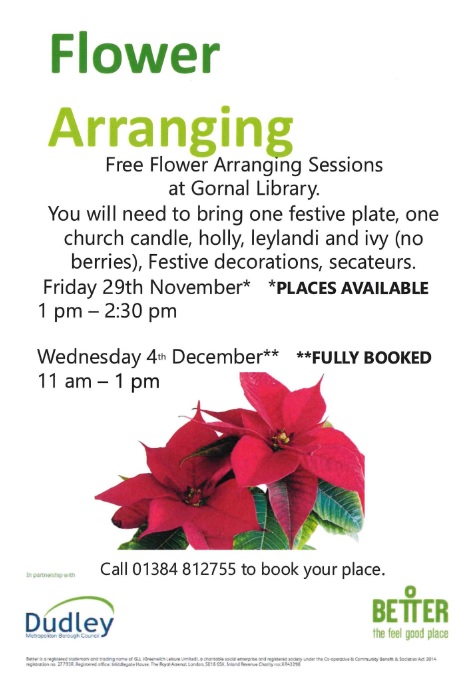 Gornal Library - Flower Arranging Session